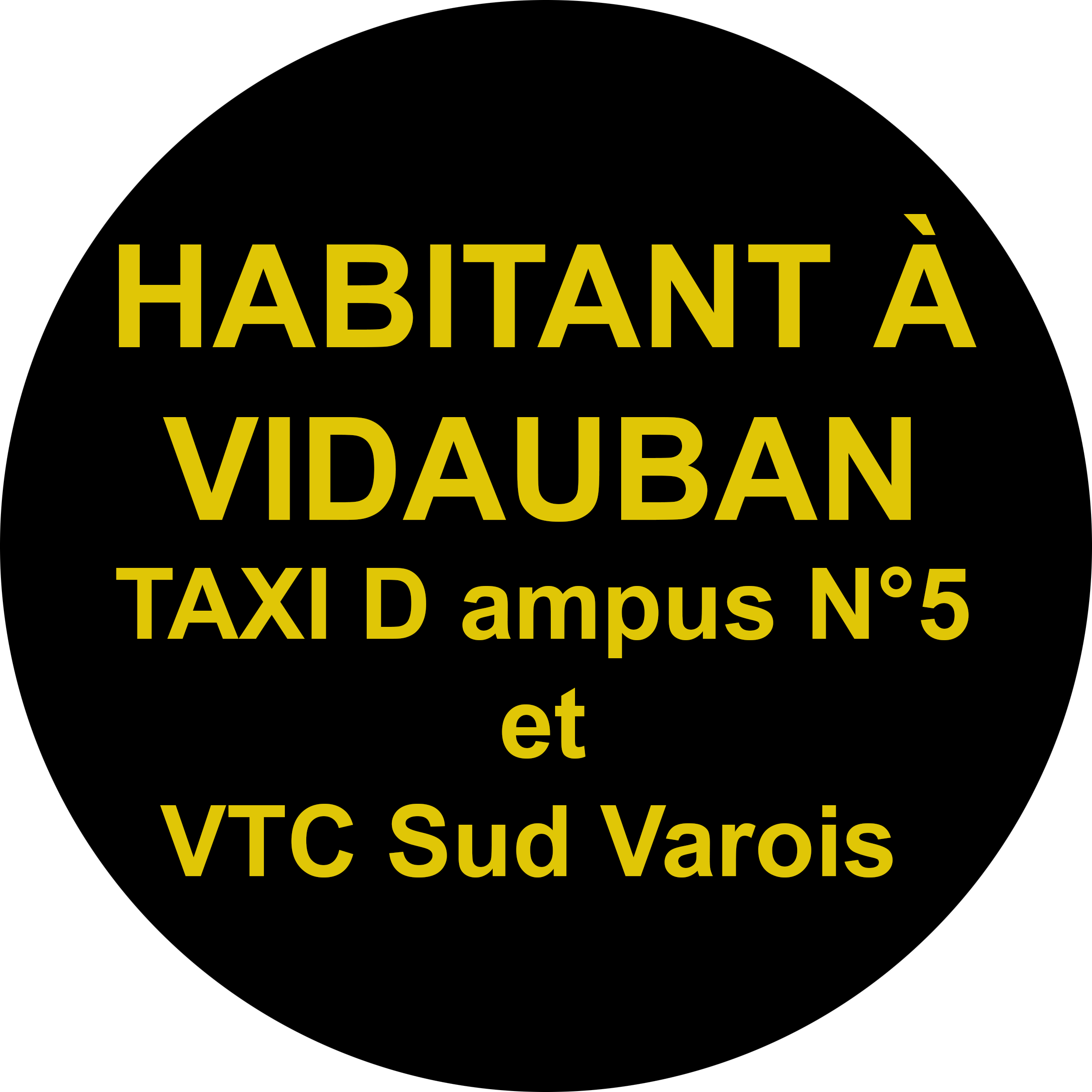 badge - Taxi sud Varois